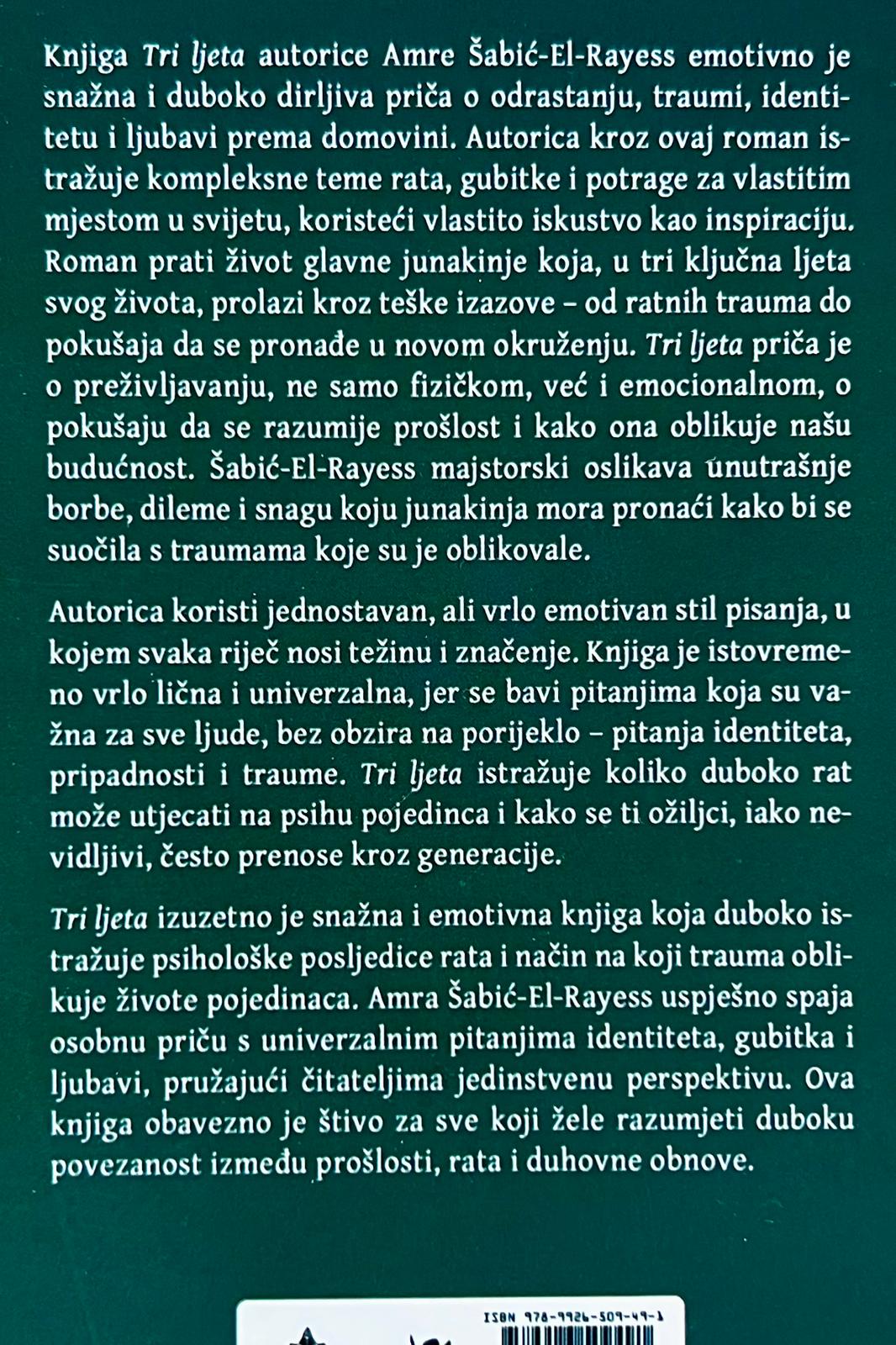 Tri ljeta - memoari sestrinstva, ...