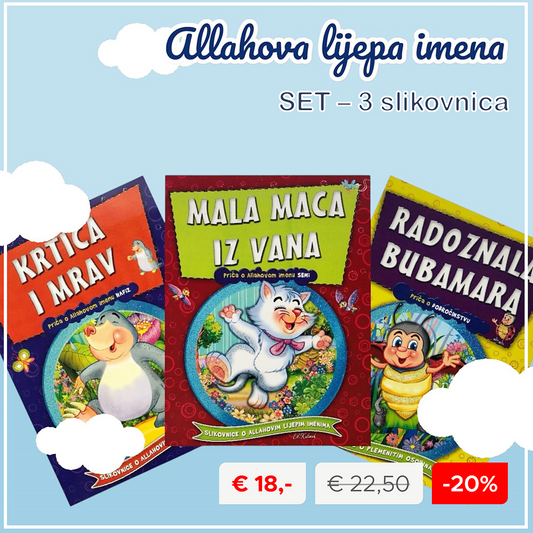 Set od 3 slikovnice iz serije - Allahova lijepa imena