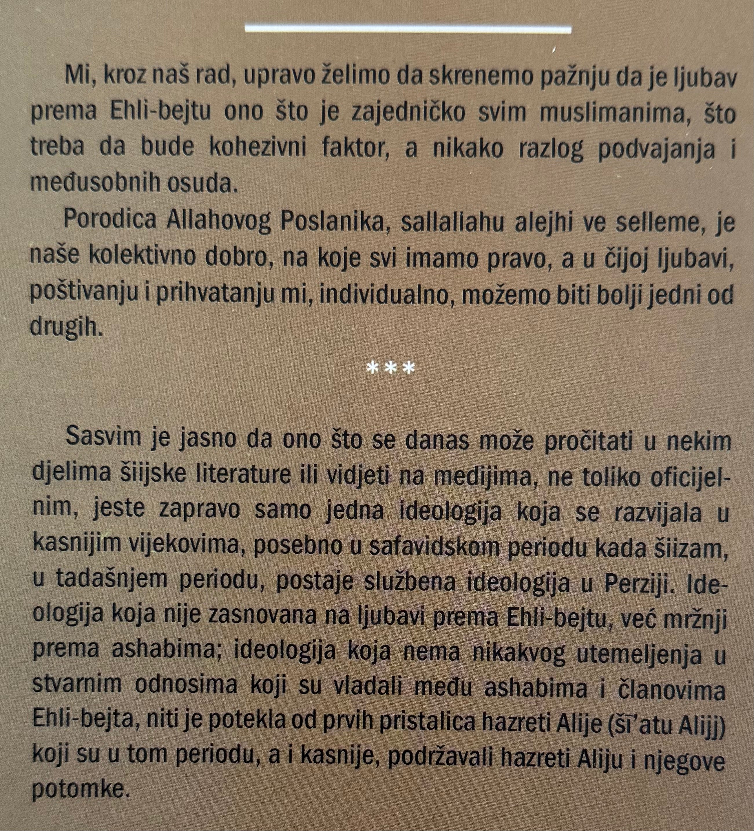 Ehli-Bejt - Poslanikova časna porodica