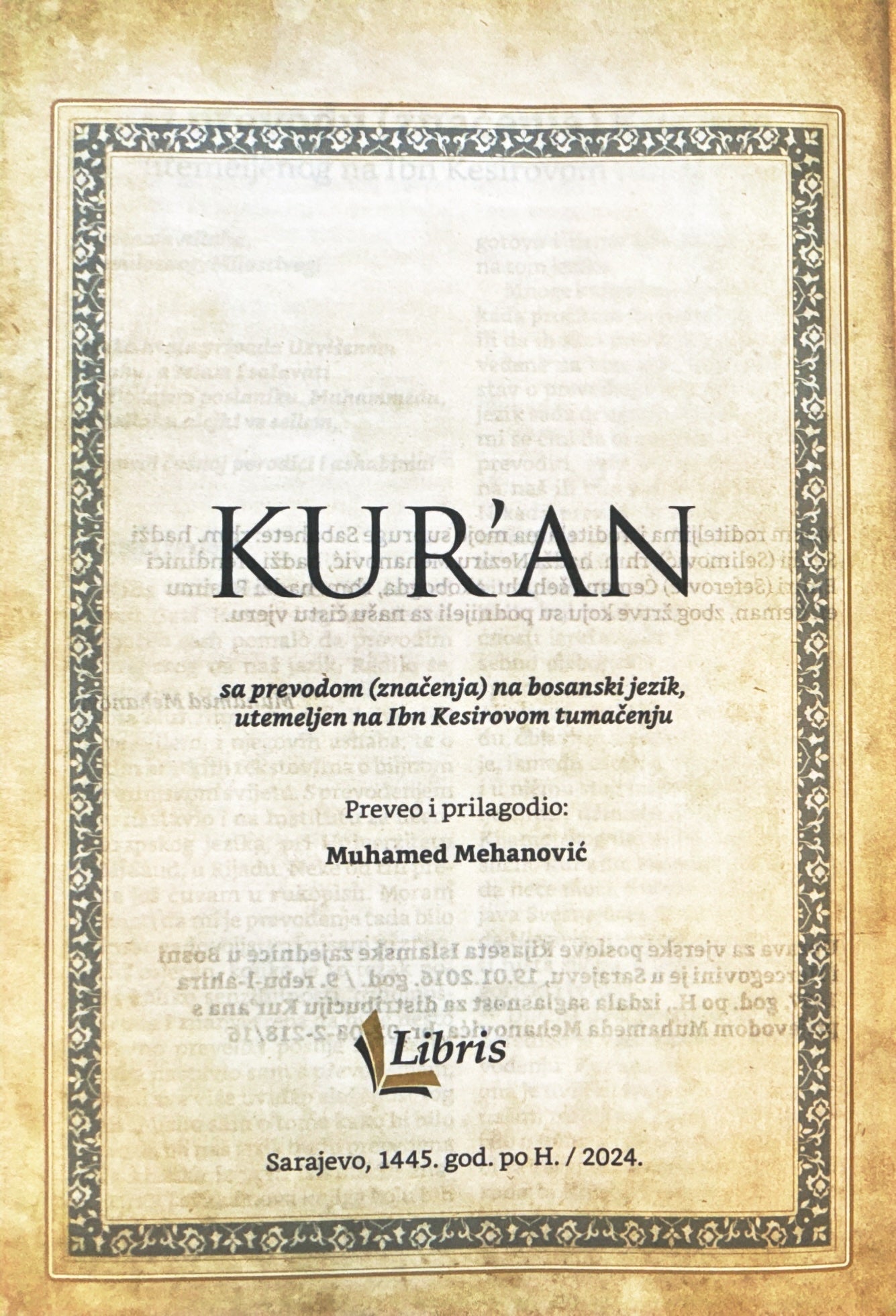 Kur'an B5 s prijevodom M. Mehanovića + komentar - Turska štampa - Mehki uvez