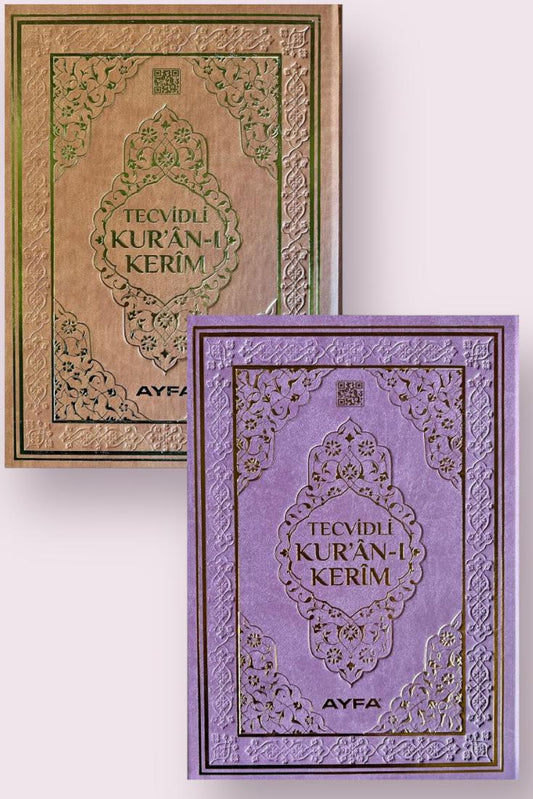Kur'an A4 (L) - Turska štampa sa tedžvidom u farbi - QR kodovi