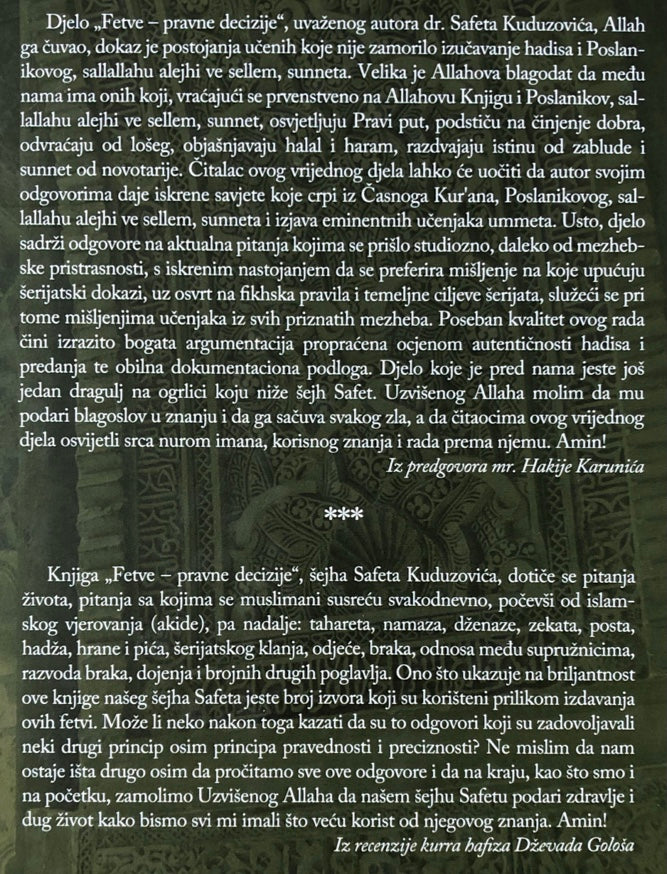 Fetve - pravne decizije