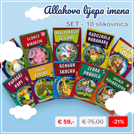 Komplet - 10 slikovnica iz serije - Allahova lijepa imena