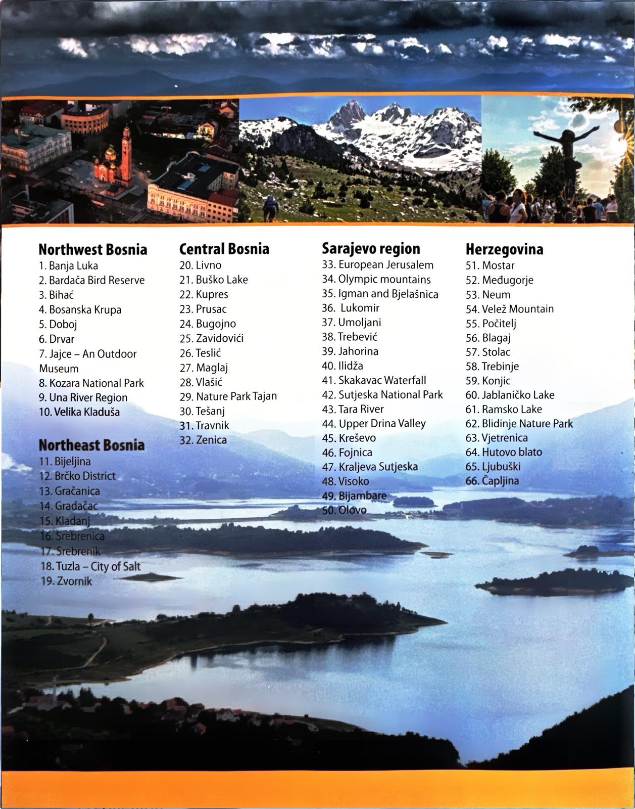 Bosnia & Herzegovina - visit 66 most significant places (english)