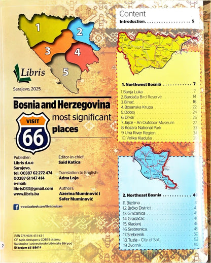 Bosnia & Herzegovina - visit 66 most significant places (english)