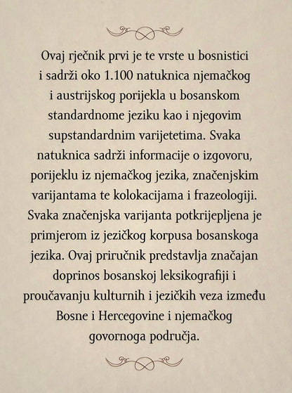 Riječnik germanizama i austrijacizama u bosanskom jeziku