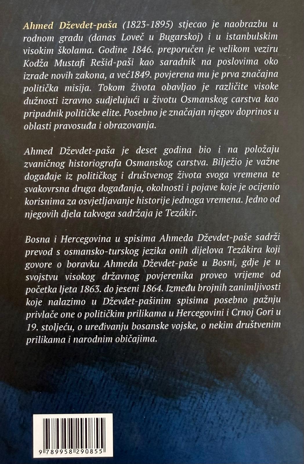 BiH u spisima Ahmeda Dževdet-Paše