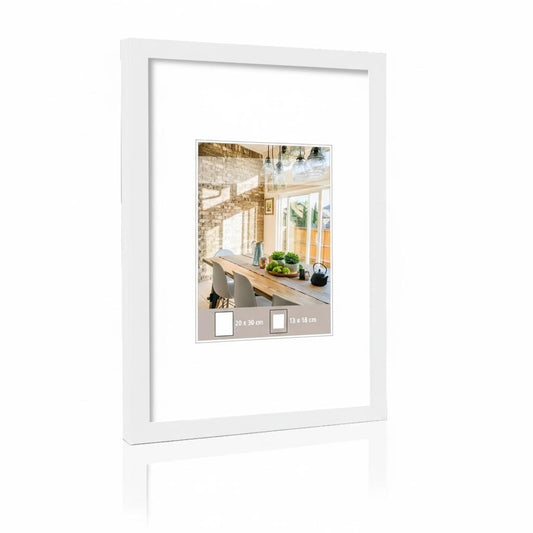 Okvir - 20x30 cm - bijeli drveni dekor