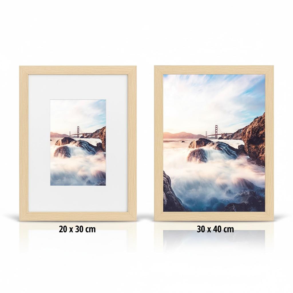 Okvir - 30x40 cm - drveni dekor - bor