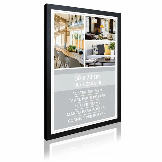 Okvir - 50x70 cm - crni drveni dekor