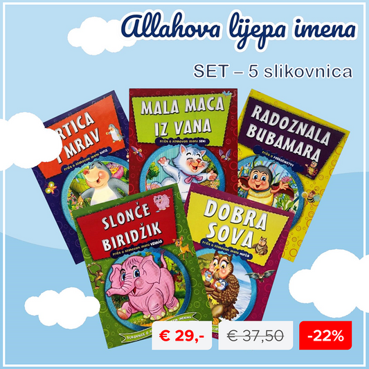 Set od 5 slikovnica iz serije - Allahova lijepa imena