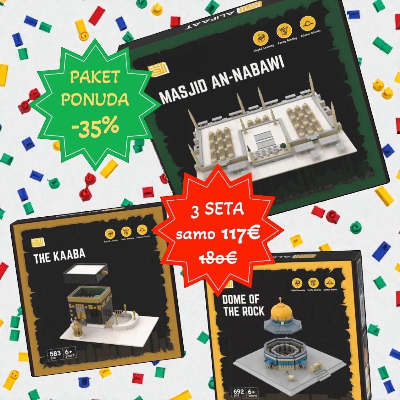 Sva 3 mesdžid modela u jednom paketu