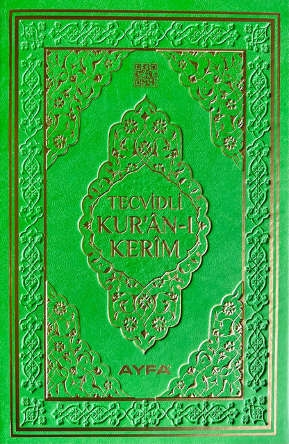 Kur'an B5 (M)- Turska štampa sa tedžvidom u farbi - QR kodovi