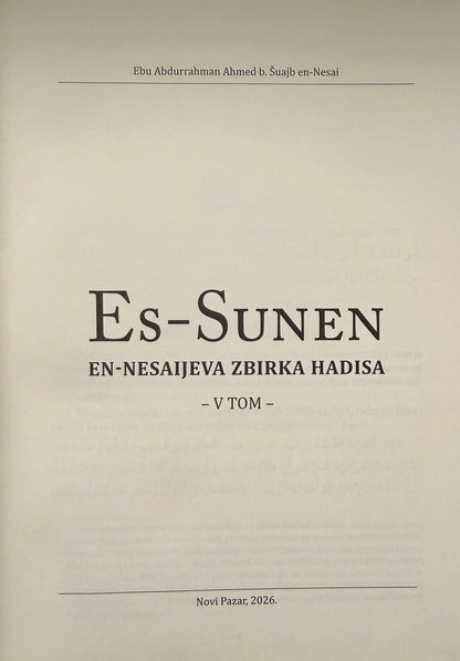 Sunen En-Nesai - Zbirka hadisa