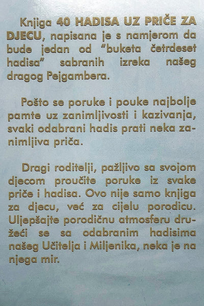 40 hadisa uz priče za djecu