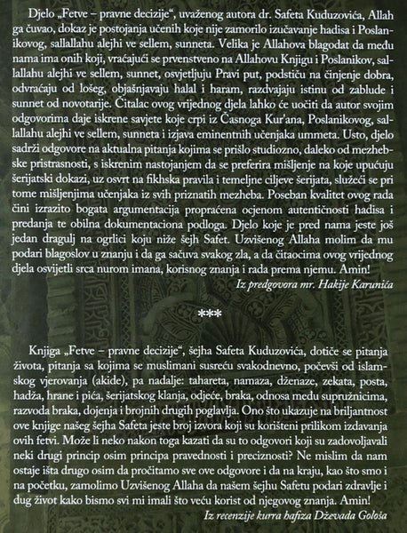 Fetve - pravne decizije
